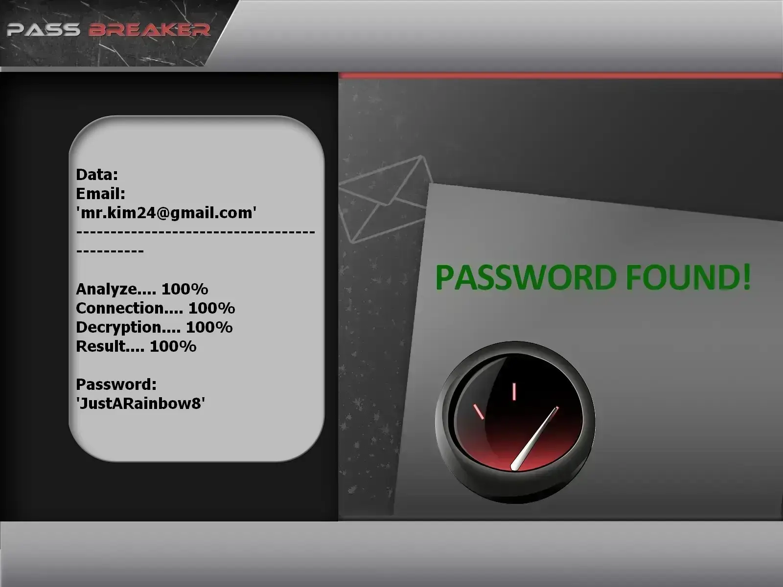 Hack a Gmail password